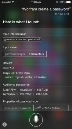 Siri a Wolfram