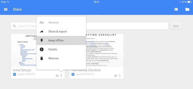offline dokumenty ipad