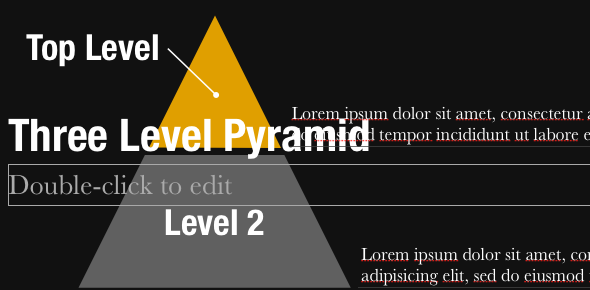 Vytvárajte profesionálne prezentácie v minútach pomocou aplikácie Slidevana pre program PowerPoint a Keynote [Giveaway] PyramidDiagram