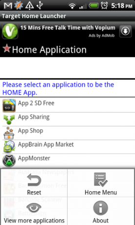 Android launcher