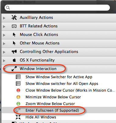 Ešte účinnejšie akcie BetterTouchTool, ktoré by ste mali vedieť o akcii BTT na celú obrazovku