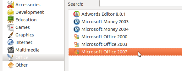 inštalácia balíka Office 2007 na linux