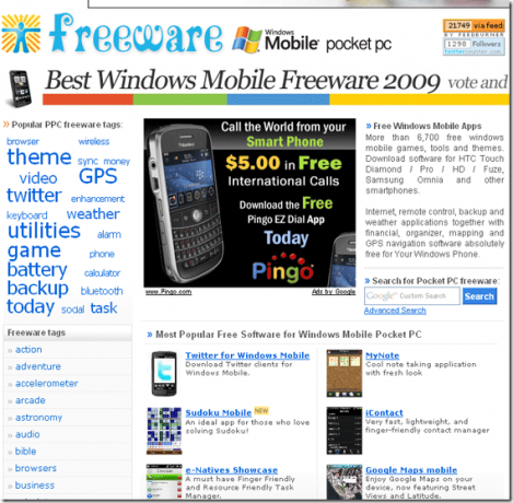 Windows Mobile 6 freeware -