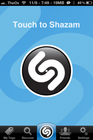 Shazam app