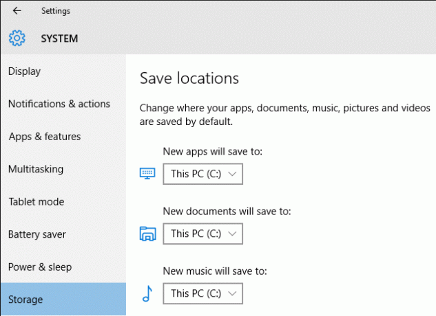 Windows 10 Storage Storage