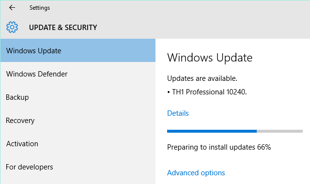 Windows 10 Inštalácia kompilácie 10240