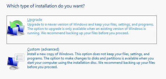 upgrade systému Windows 7