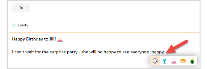Nový Outlook.com - Emojis