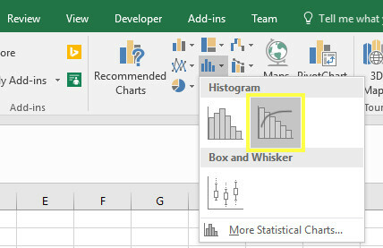 paretová vložka Excel