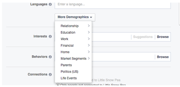 Viac demografických údajov na Facebooku