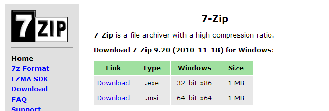 7-zip-32-bit-vs-64-bitové inštalačné