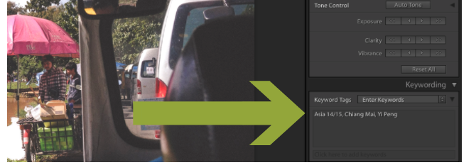 Kľúčové slová v Lightroom
