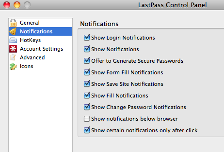 LastPass pre Firefox: Ideálny systém správy hesiel LastPass Controls