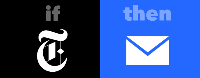 IFTTT NYTimes do Gmailu