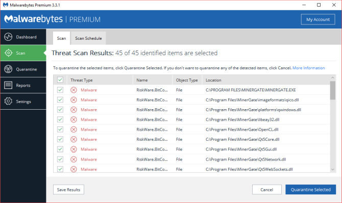 Sprievodca odstránením škodlivého softvéru - Sprievodca odstránením škodlivého softvéru - malwarebytes premium premium scan