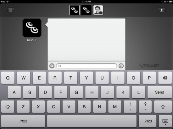 ipad chat klient