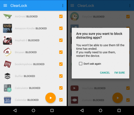 Clearlock-android-rozptýlenie blokovanie