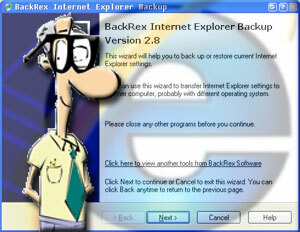 Zálohovanie a obnovenie nastavení prehliadača Internet Explorer iebackuphead