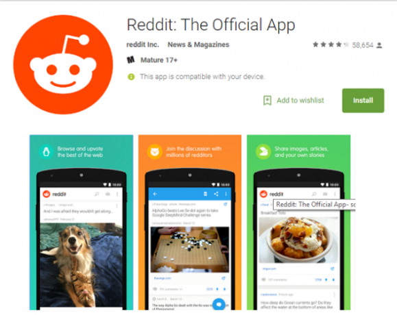 Reddit-app