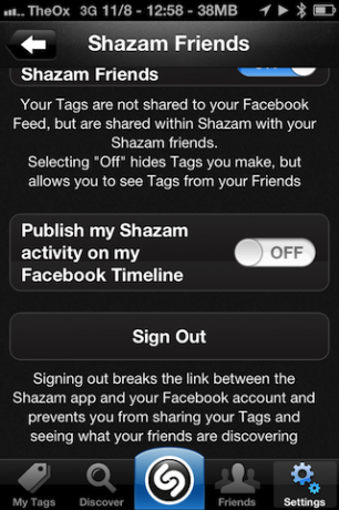 Shazam app