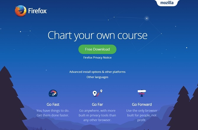 Čo je najbezpečnejší hlavný prehľadávač? Firefox na stiahnutie