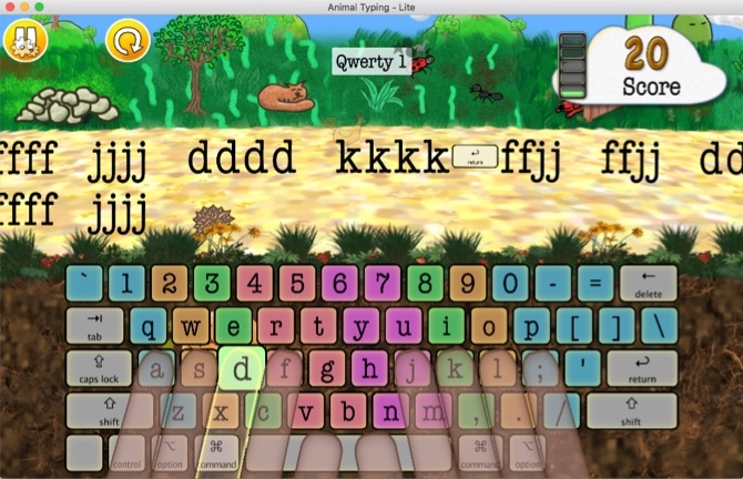 Animal Typing Lite Písanie aplikácií pre Mac