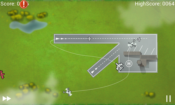 Ovládajte neba a pozemné lietadlá bezpečne pomocou Air Control [Android 1.6+] hrania hry s aircontrol