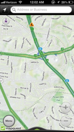 mapquest na iphone