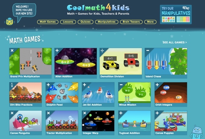 Vzdelávacia hra pre deti - Coolmath4kids