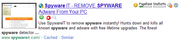 známe spyware a adware stránky