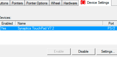 ako zakázať touchpad