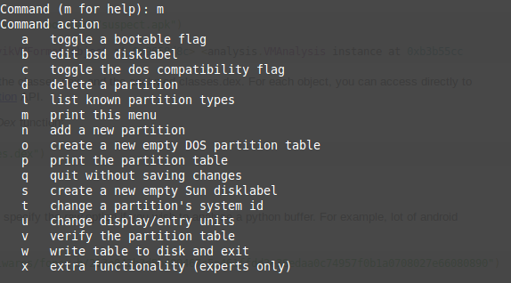 Muo-linux-fdisk-príkazy