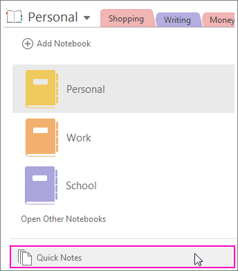 Microsoft OneNote - všetky vyplnené