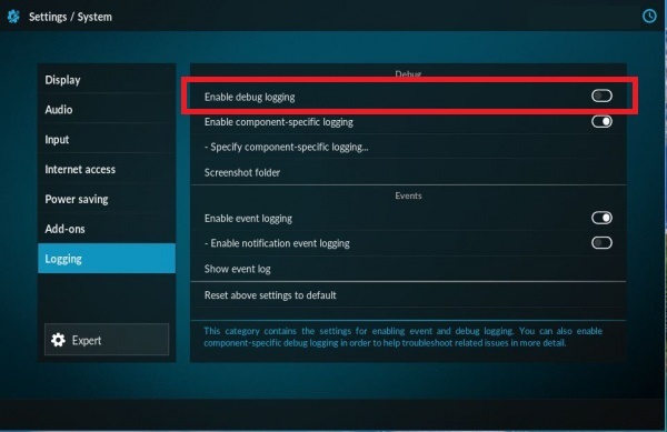 kodi log