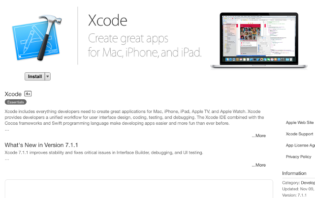 Xcode-app-store