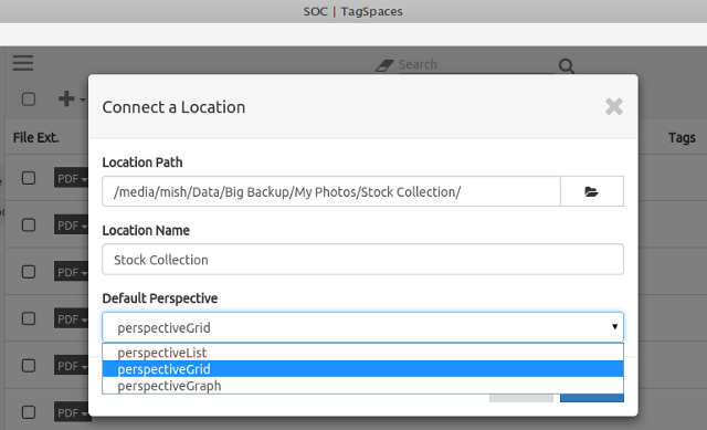 tagspaces-Connect-folders