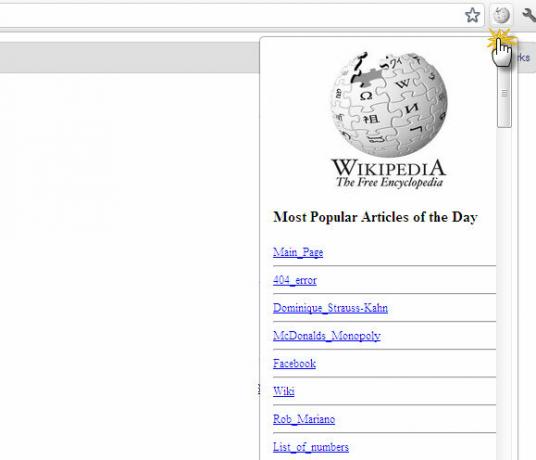 rozšírenie wikipedia chróm