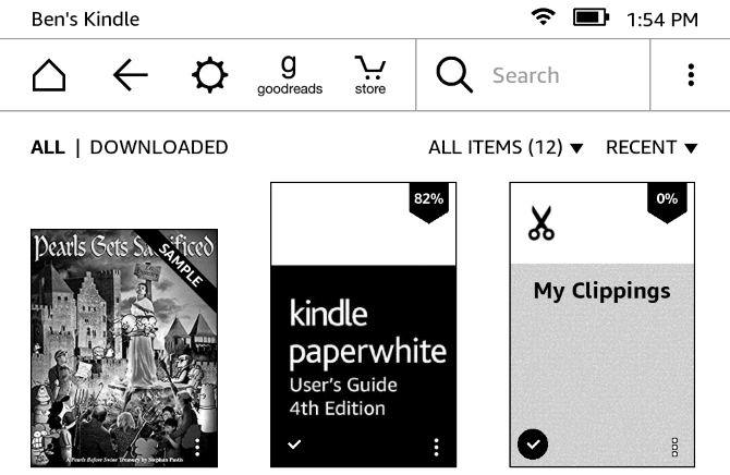 Ako nastaviť a používať Kindle Paperwhite 12 Knižnica Paperwhite