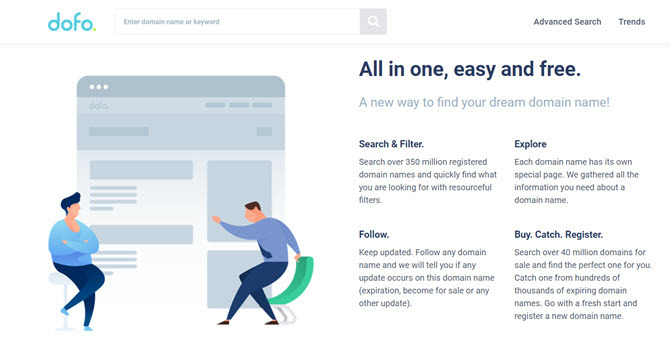 Vyhľadajte svoje vysnené doménové meno pomocou Dofo