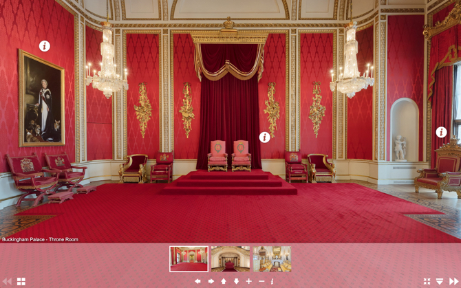 Virtuálna prehliadka Buckinghamského paláca