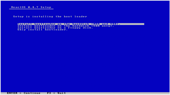 Reaguj na kontrolu install9 bootldr