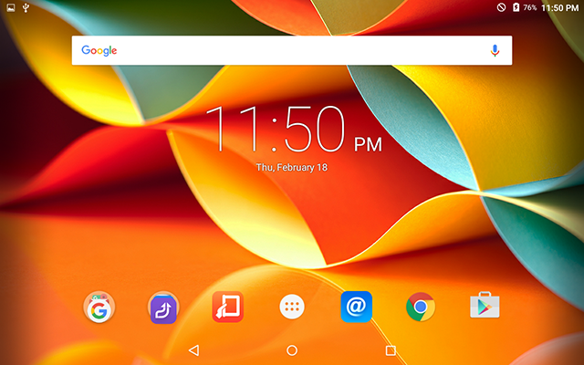 Lenovo homescreen