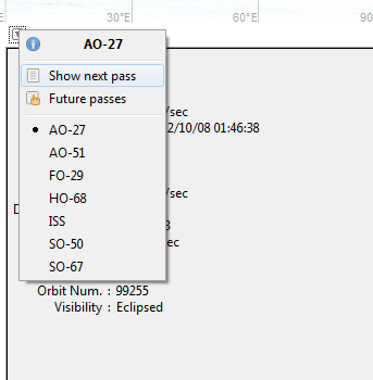 Sledovanie a predpovedanie cesty satelitov naživo pomocou Gpredict [Windows] gpredict8