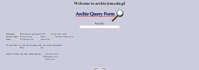 Archie-search-engine