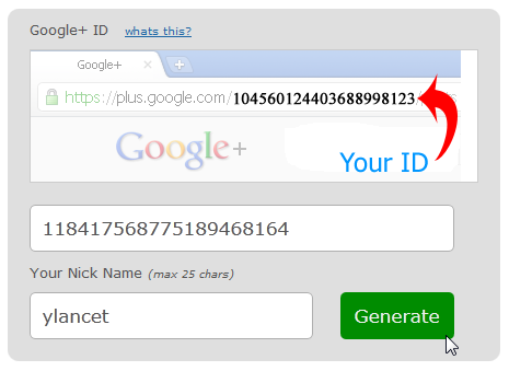 google plus url name