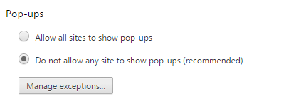 chróm-popup