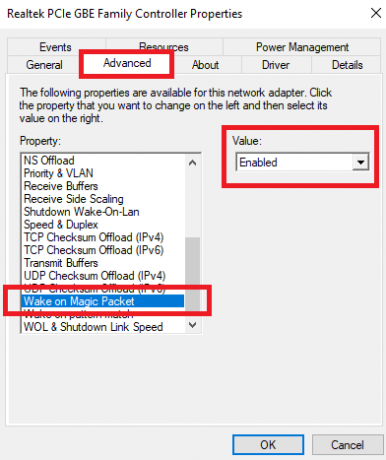 funkcia wake-on-lan systému Windows 10