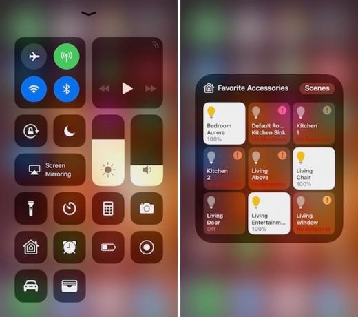 Domáce widgety ovládacieho centra iOS 11