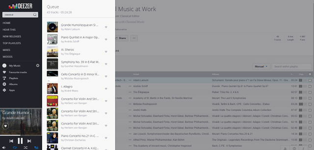 Deezer-music-web-queue