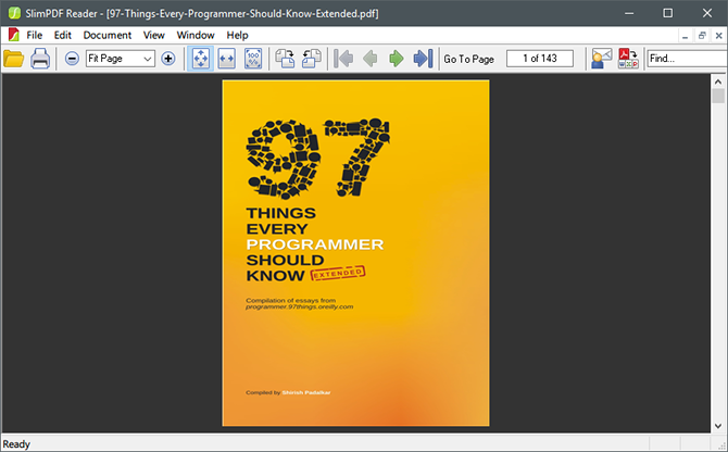 4 veľmi ľahké alternatívy k ľahkému PDF čítačke Adobe Reader slimpdf